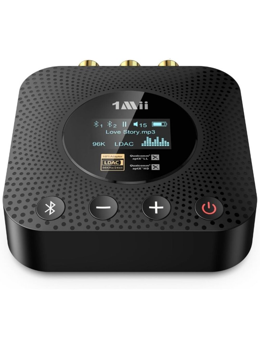 Hi-Res Bluetooth 5.3 Audio Receiver Adapter for Home Stereo, DAC, aptX HD, RCA